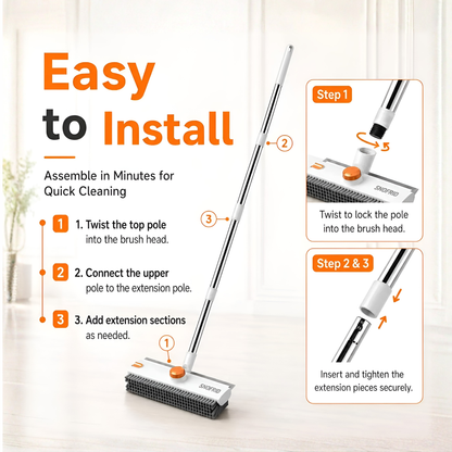 Heavy-Duty 3-in-1 Floor Scrub Brush
